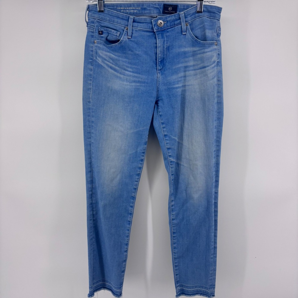 AG Adriano Goldschmied The Mid Rise‎ Stevie Capri Jeans Inseam 25" Size 28